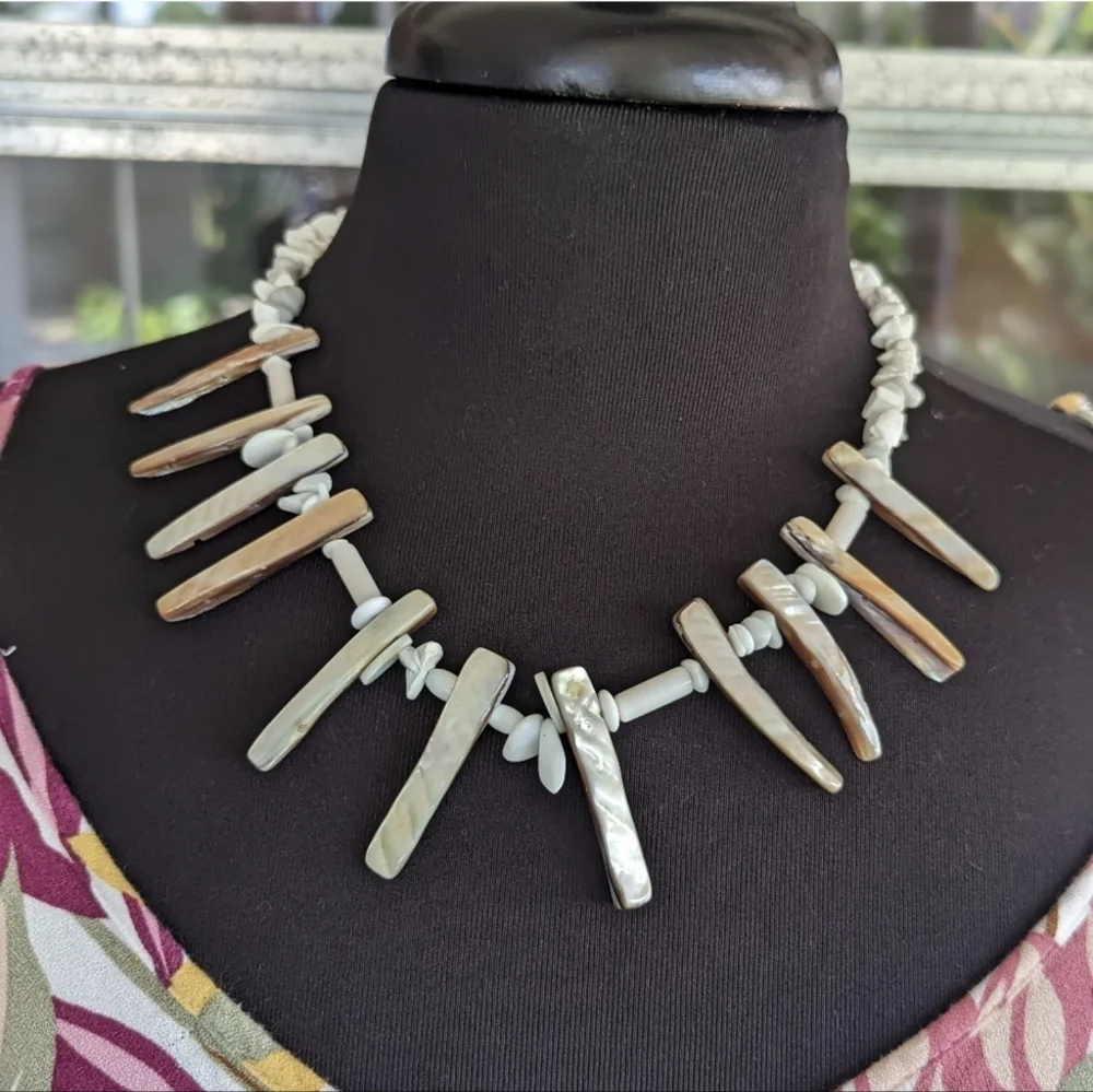 Mermaidcore Handmade Shell Necklace Coastal Vacation Hippie Vibes Bohochic